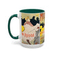 Toulouse-Lautrec, Henri - Moulin Rouge - La Goulue (1891) - Colorful Accent Mugs