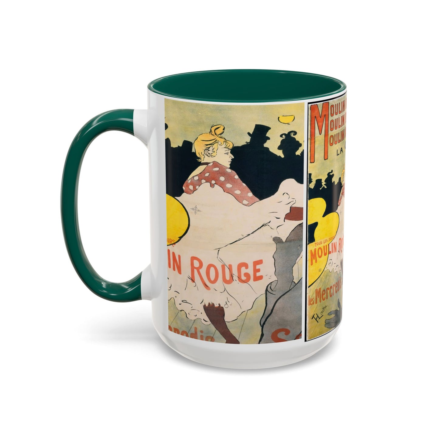 Toulouse-Lautrec, Henri - Moulin Rouge - La Goulue (1891) - Colorful Accent Mugs