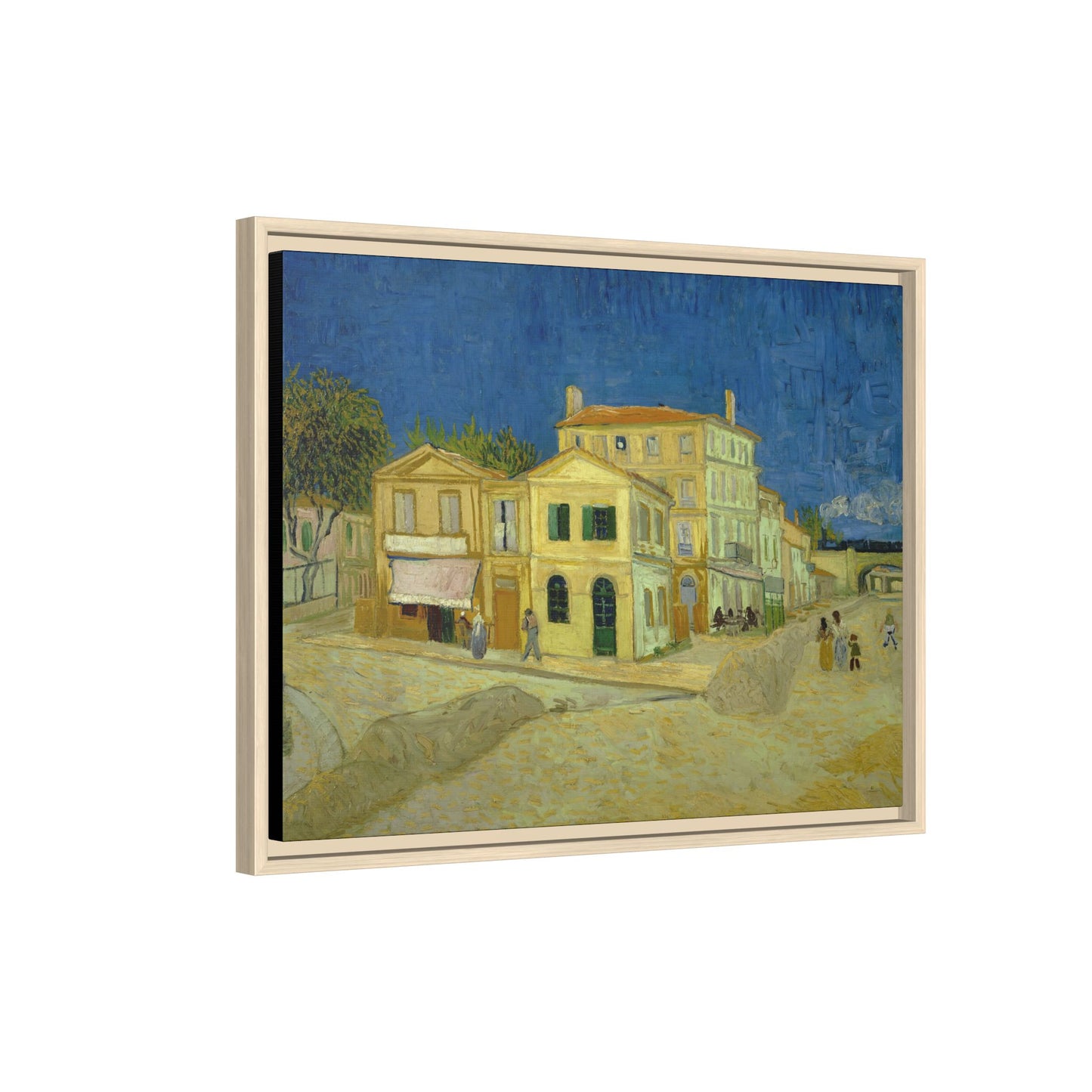 Van Gogh, Vincent - The Yellow House (1888) - Matte Canvas, Framed