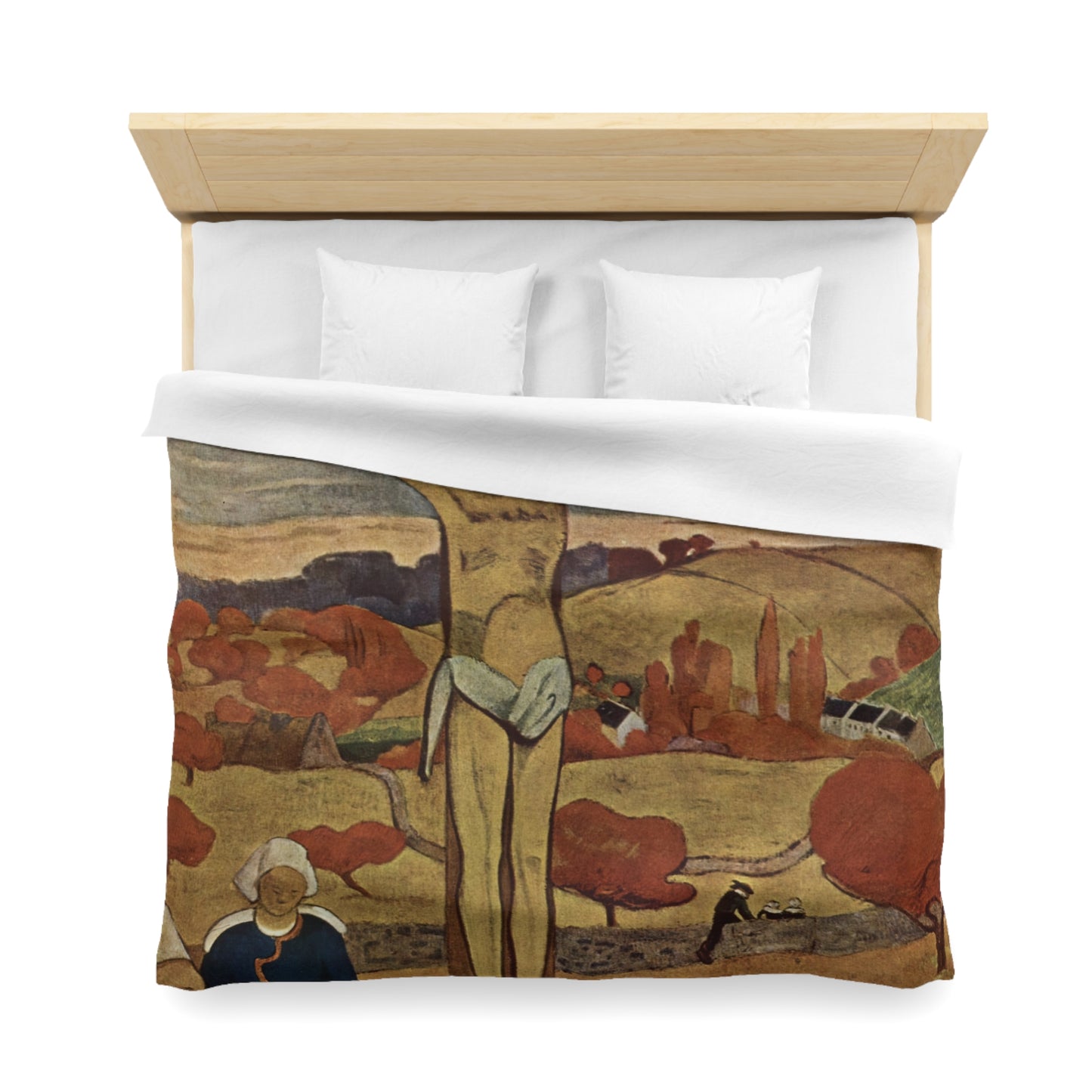 Gauguin, Paul - The Yellow Christ (1889) - Microfiber Duvet Cover