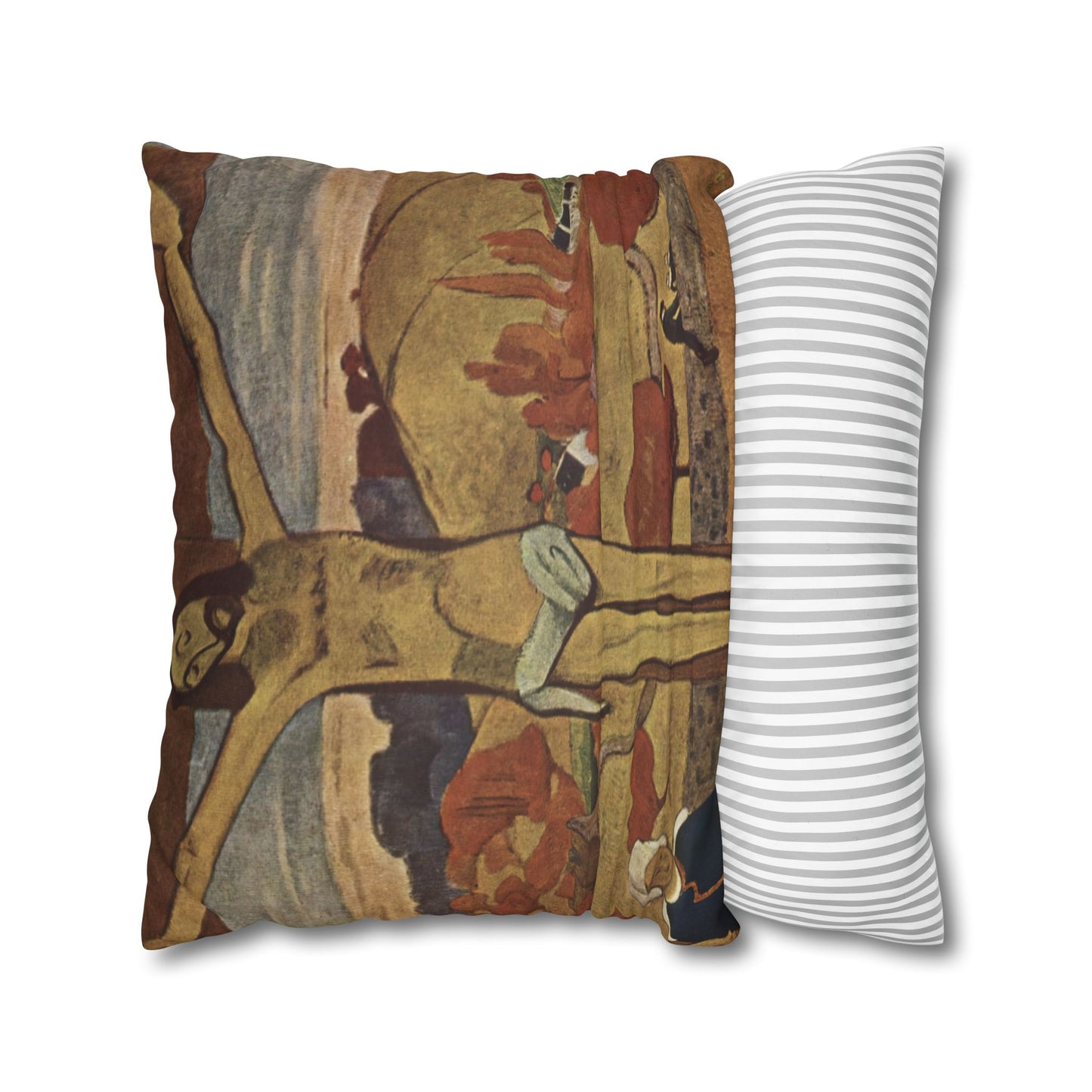 Gauguin, Paul - The Yellow Christ (1889) - Suede Square Pillowcase