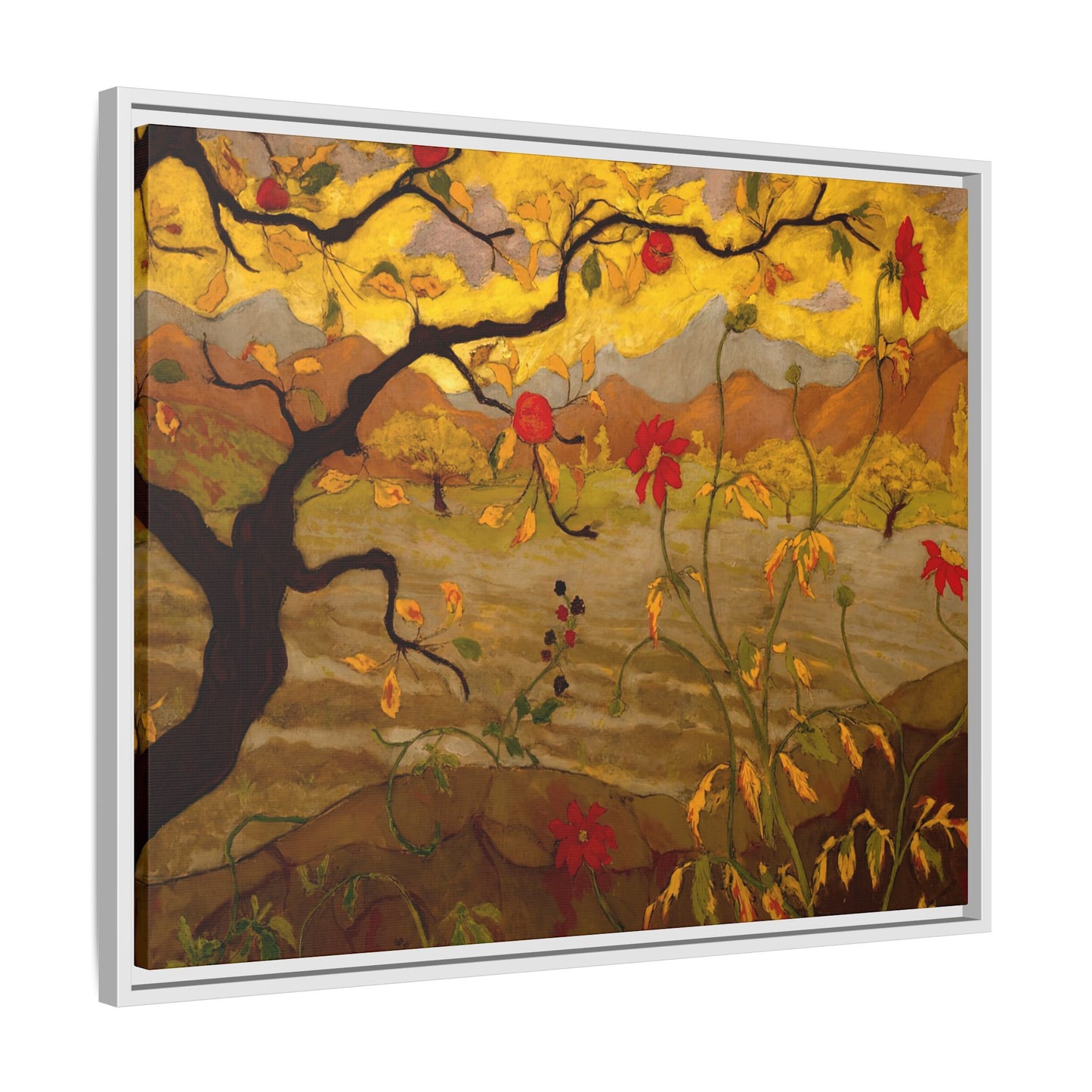 Ranson, Paul - Apple Tree with Red Fruit (1902) - Matte Canvas, Framed