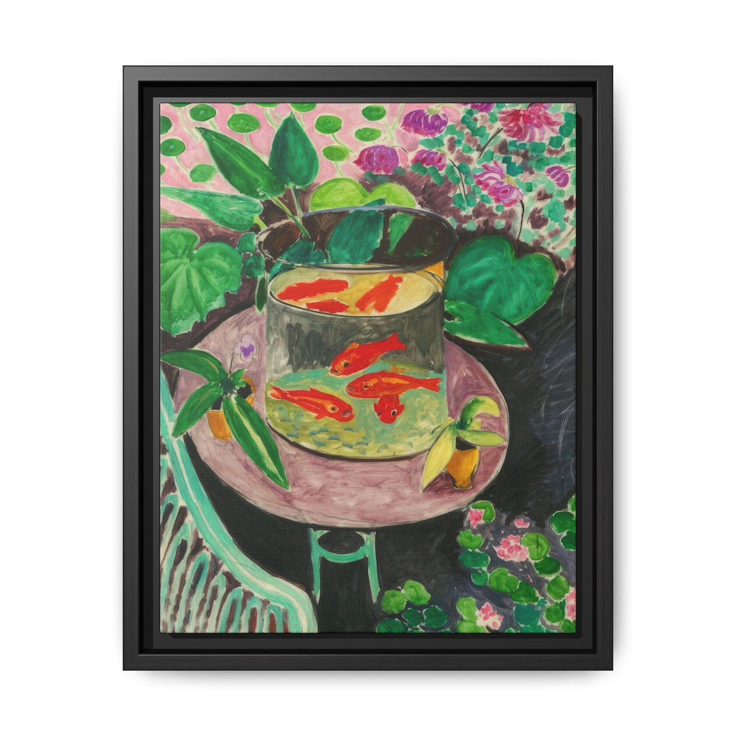Matisse, Henri - The Goldfish (1912) - Matte Canvas, Framed
