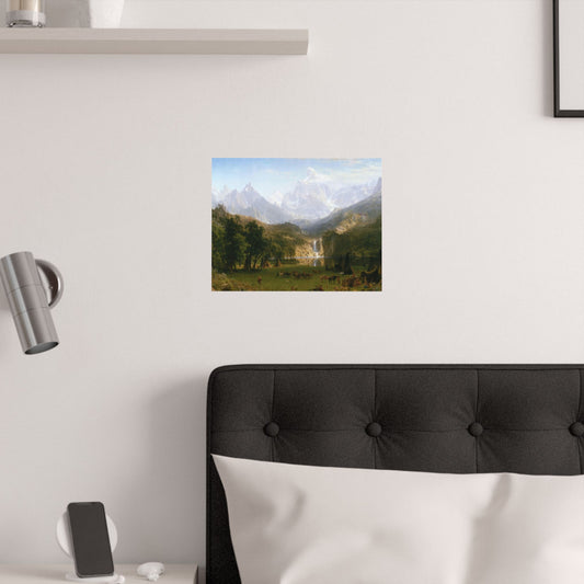 Bierstadt, Albert - The Rocky Mountains, Lander’s Peak (1863) - Satin Posters