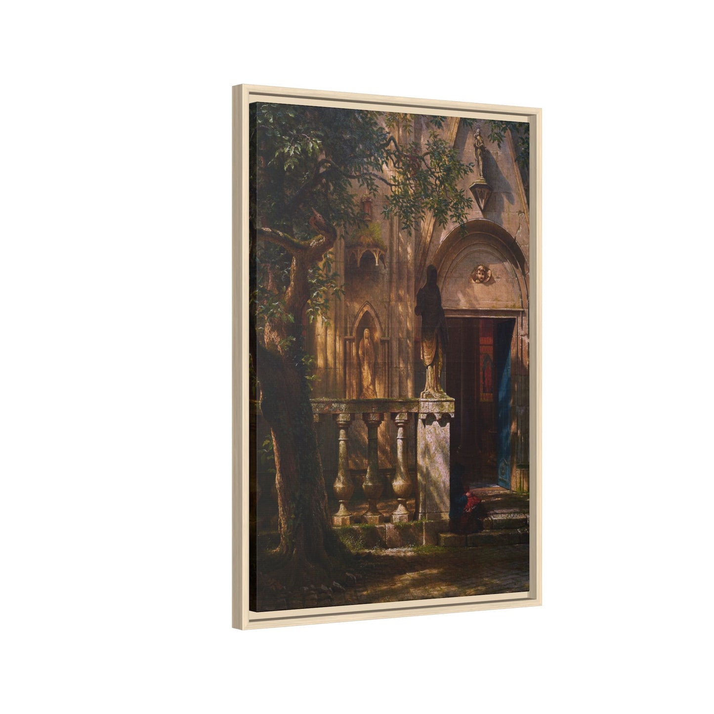 Bierstadt, Albert - Sunlight and Shadow  (1854) - Matte Canvas, Framed
