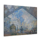 Monet, Claude - Le Gare Saint-Lazare (1877) - Canvas Block, unframed