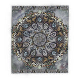 Memento Mori Mandala - Arctic Fleece Blanket