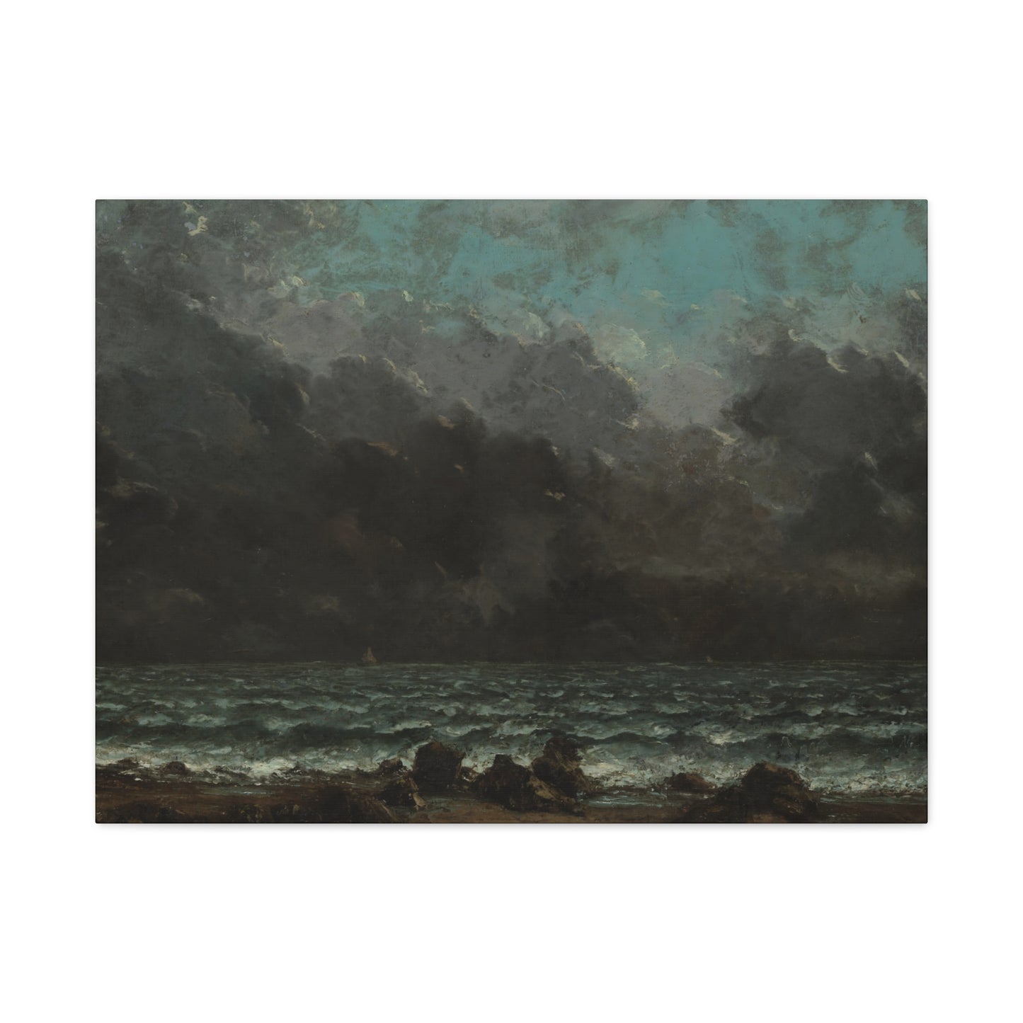 Courbet, Gustave - The Sea (1865) - Canvas Block, unframed