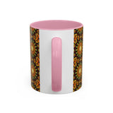 Monarch Butterfly Mandala - Colorful Accent Mugs