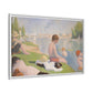 Seurat, Georges - Bathers at Asnières (1884) - Matte Canvas, Framed