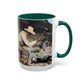 Courbet, Gustave - The Stone Breakers (1850) - Colorful Accent Mugs