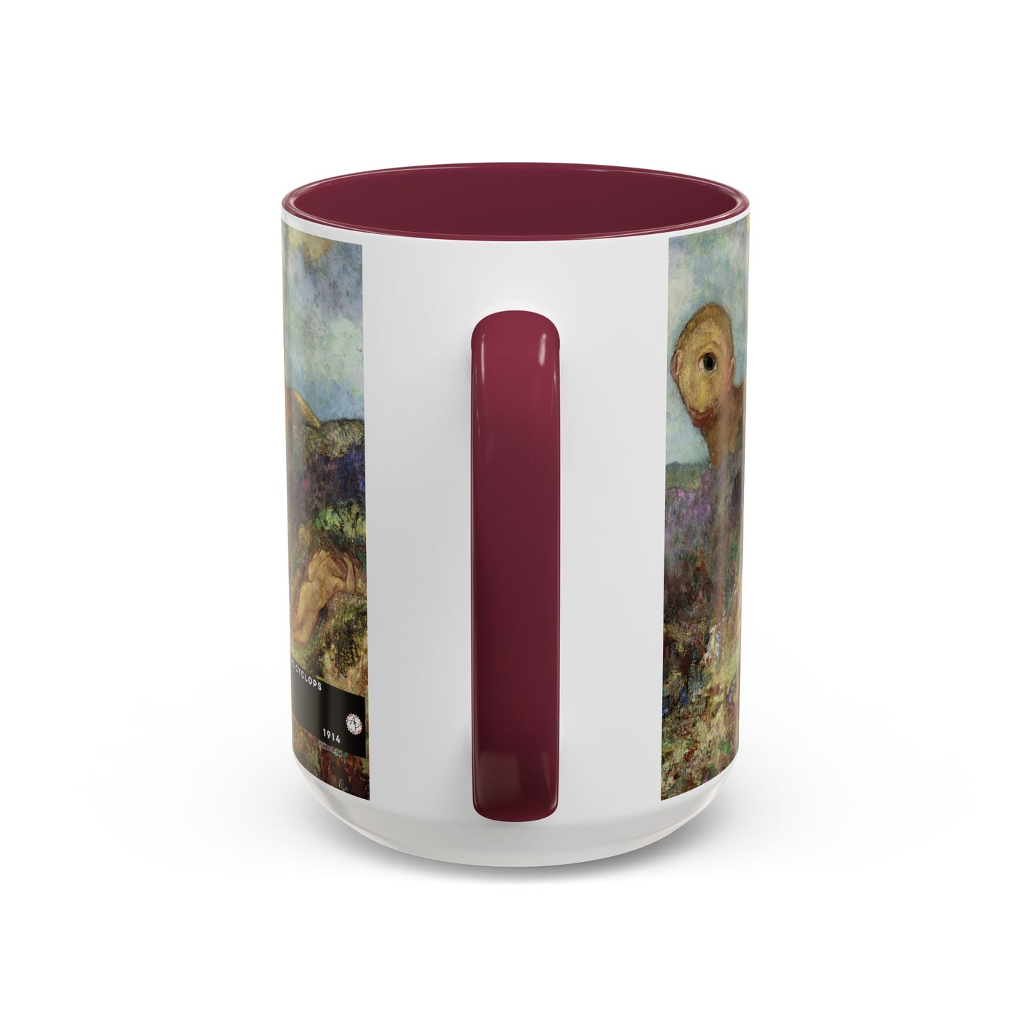 Redon, Odilon - The Cyclops (1914) - Colorful Accent Mugs