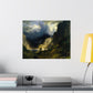Bierstadt, Albert - A Storm in the Rocky Mountains, Mt. Rosalie (1866) - Satin Posters