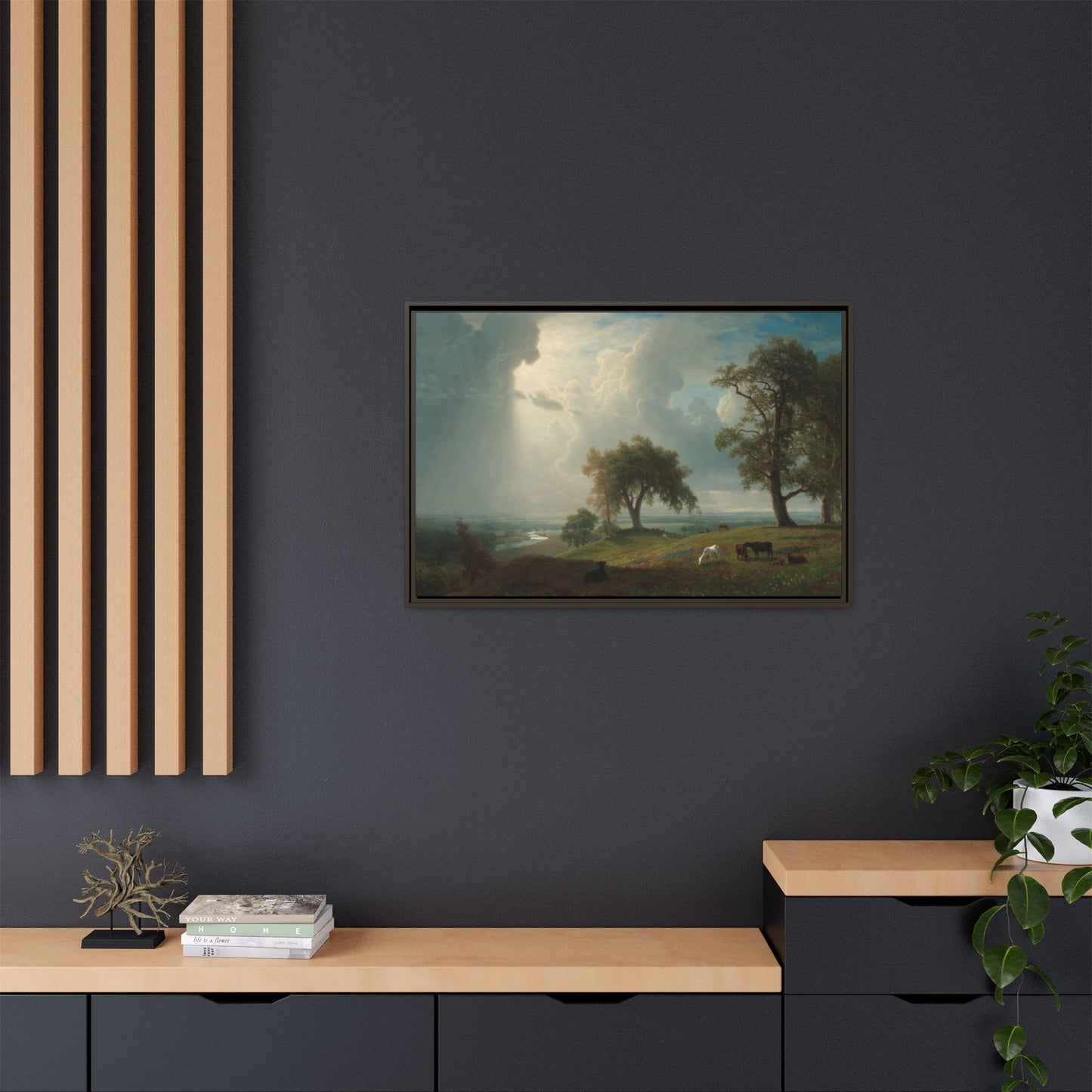 Bierstadt, Albert - California Spring (1875) - Matte Canvas, Framed