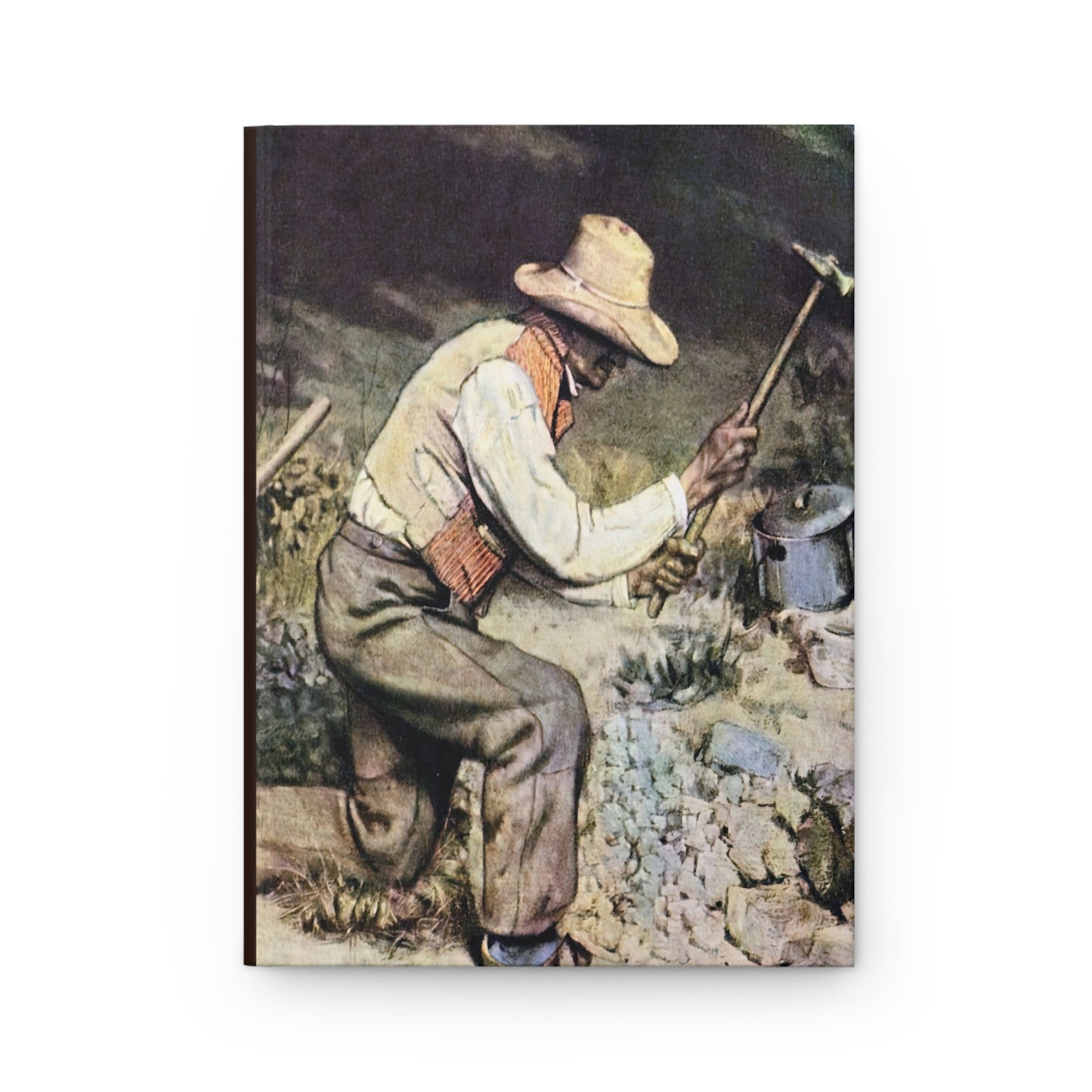 Courbet, Gustave - The Stone Breakers (1850) - Hardcover Journal Matte
