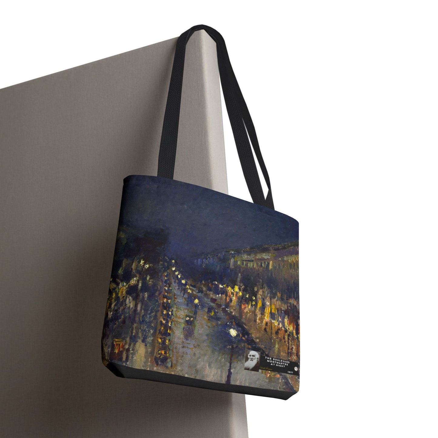 Pissarro, Camille - The Boulevard Montmartre At Night (1897) - Tote Bag