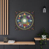 Mystic Jewel Mandala A  - Canvas