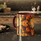 Filiger, Charles - Woman’s Head with Closed Eyes (1893) - Colorful Accent Mugs