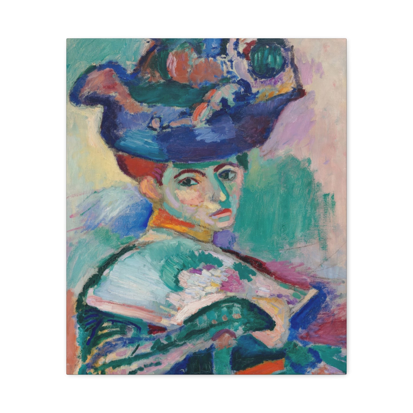 Matisse, Henri - Woman with a Hat (1905) - Canvas Block, unframed