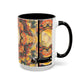 Filiger, Charles - Woman’s Head with Closed Eyes (1893) - Colorful Accent Mugs