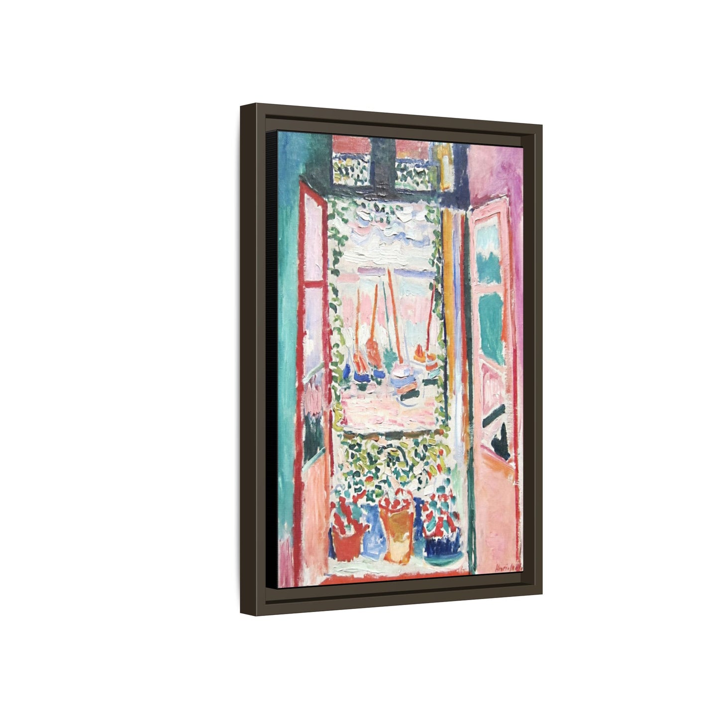 Matisse, Henri - Open Window, Collioure (1905) - Matte Canvas, Framed