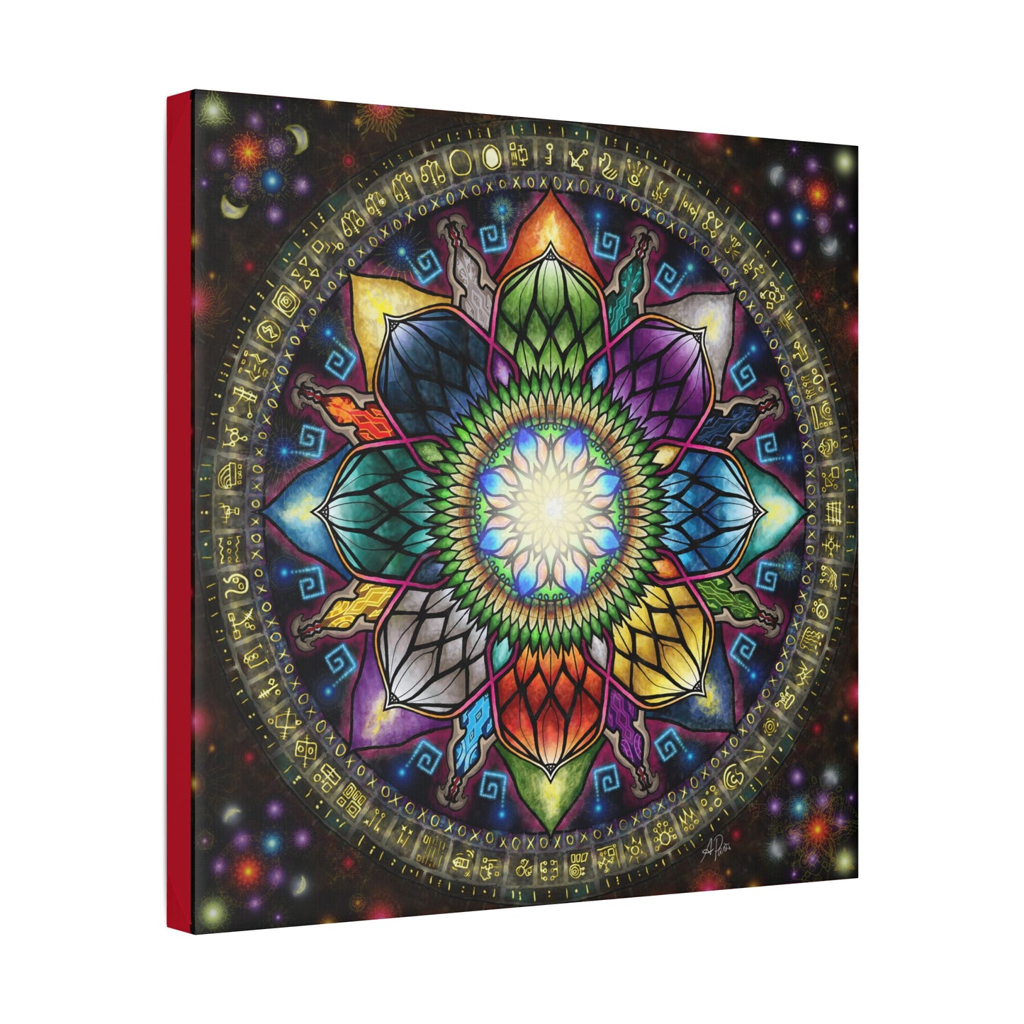 Mystic Jewel Mandala - Canvas Block