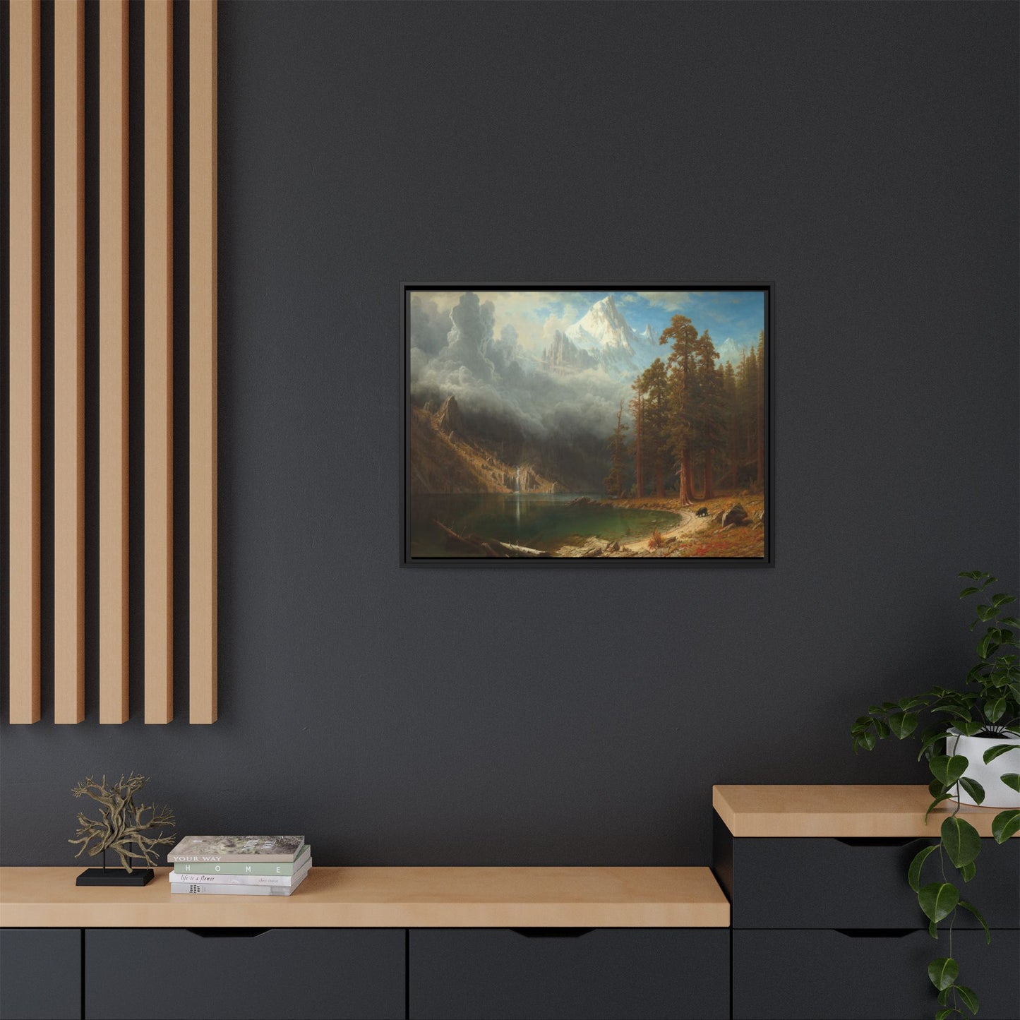 Bierstadt, Albert - Mount Corcoran (1877) - Matte Canvas, Framed