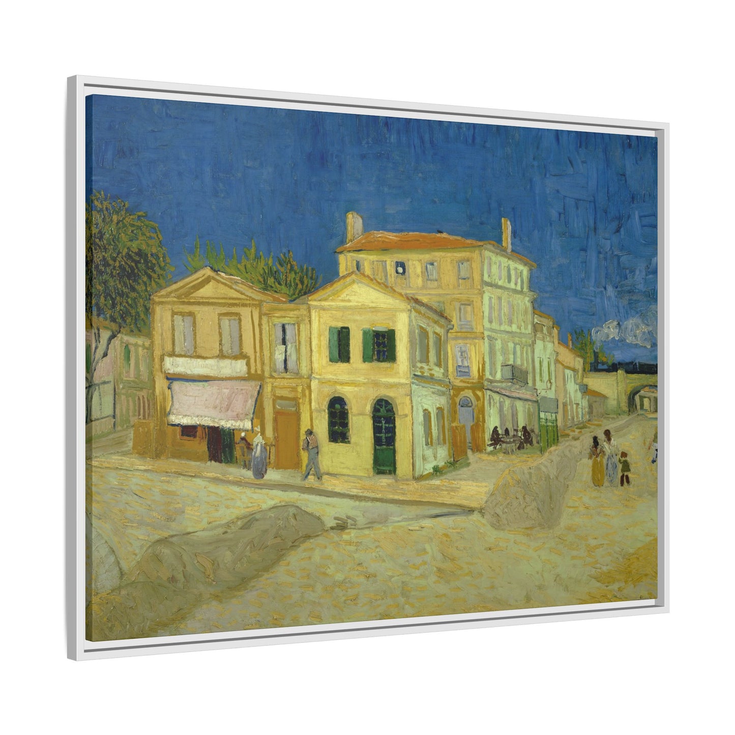 Van Gogh, Vincent - The Yellow House (1888) - Matte Canvas, Framed