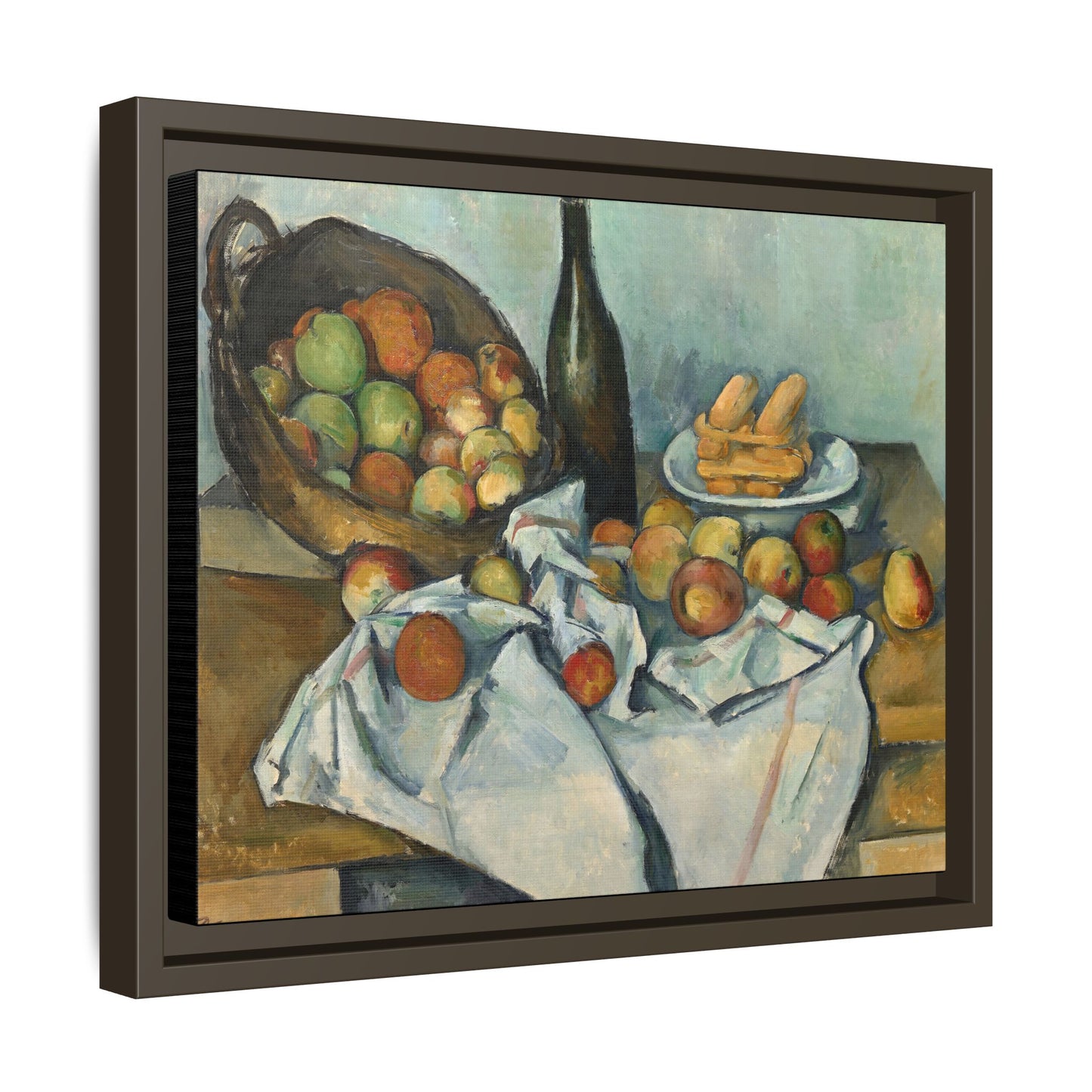 Cézanne, Paul - Basket of Apples (1893) - Matte Canvas, Framed