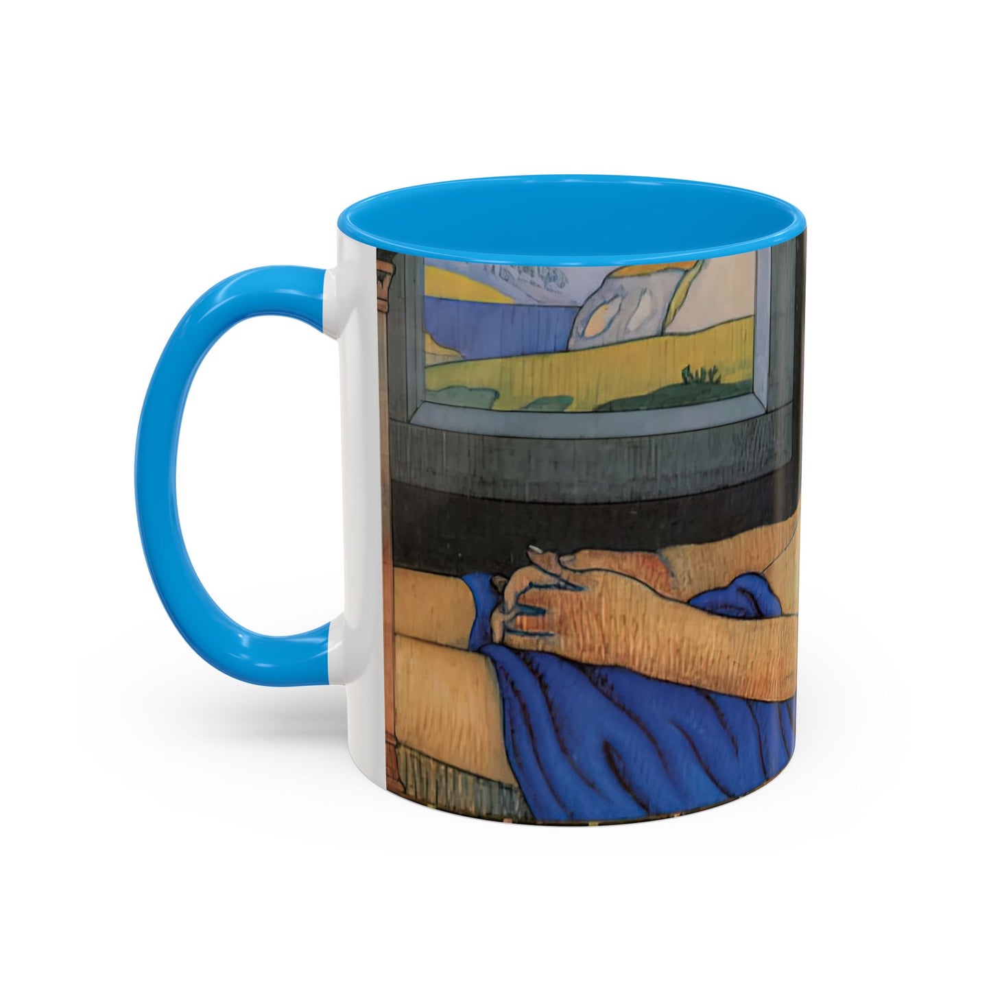 Filiger, Charles - The Recumbent Christ (1895) - Colorful Accent Mugs