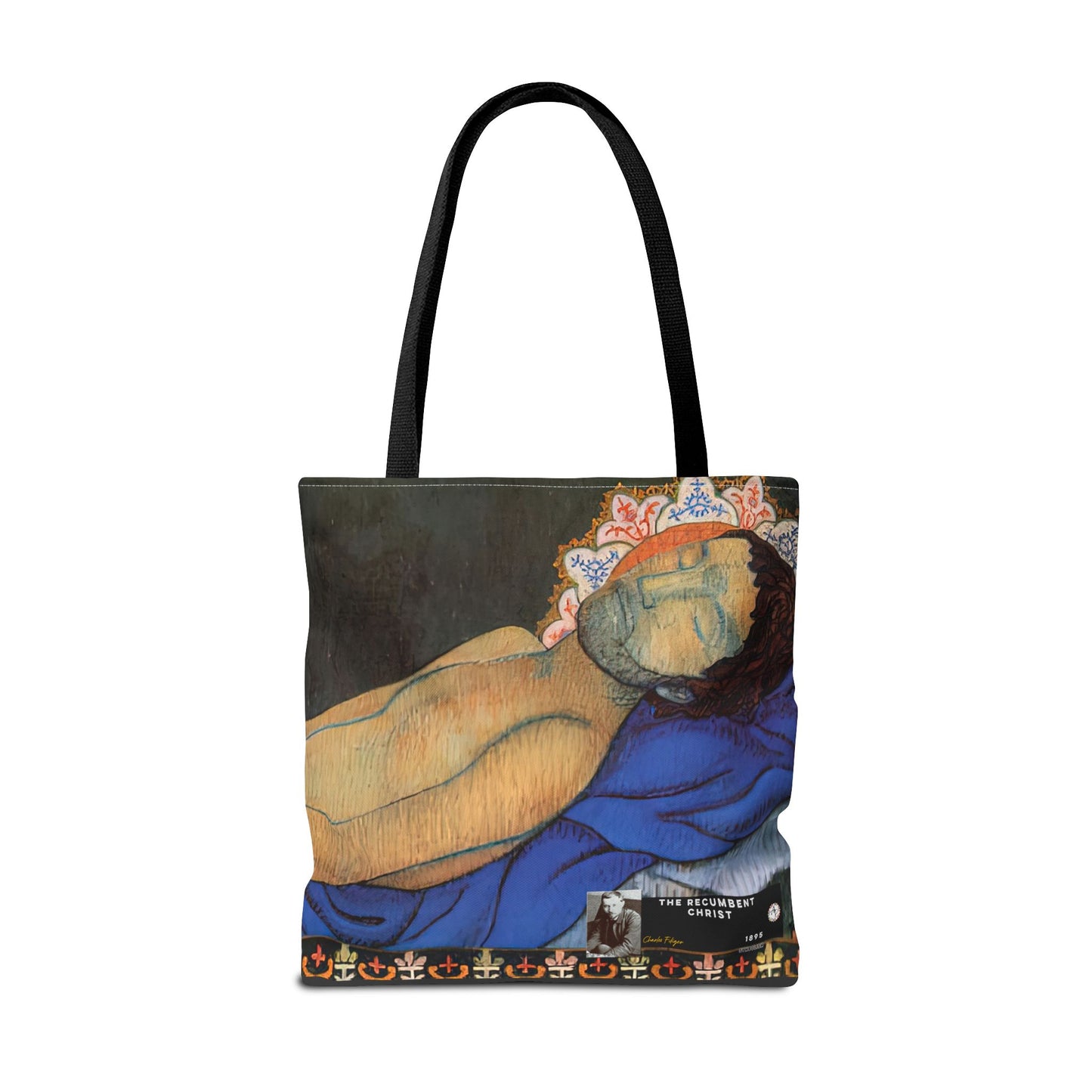 Filiger, Charles - The Recumbent Christ (1895) - Tote Bag