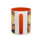 Filiger, Charles - Woman’s Head with Closed Eyes (1893) - Colorful Accent Mugs