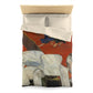 Gauguin, Paul - Vision of the Sermon (Jacob Wrestling with the Angel) (1888) - Microfiber Duvet Cover