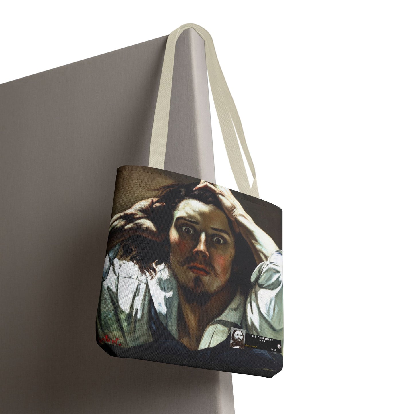 Courbet, Gustave - The Desperate Man (1843) - Tote Bag