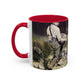 Courbet, Gustave - The Stone Breakers (1850) - Colorful Accent Mugs