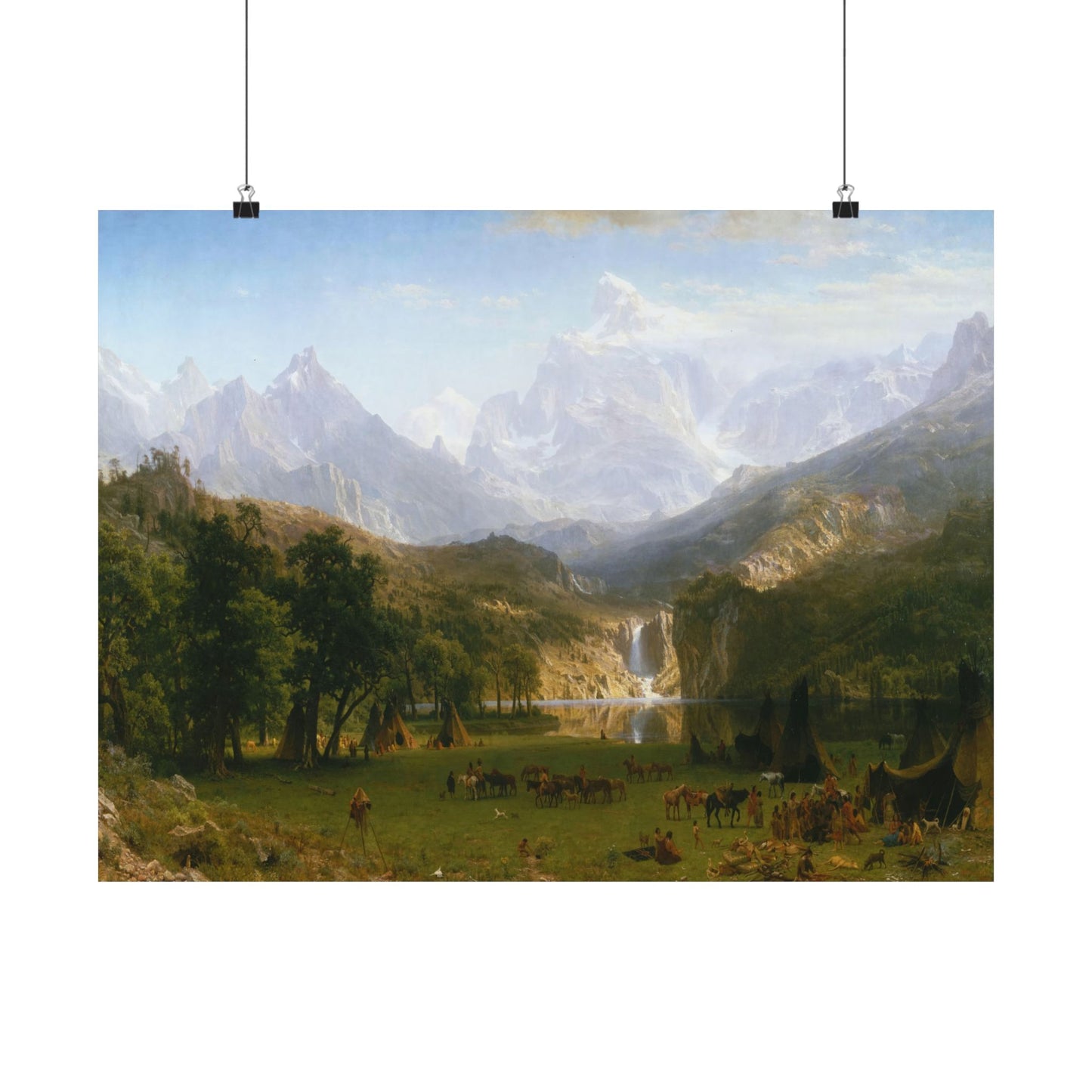 Bierstadt, Albert - The Rocky Mountains, Lander’s Peak (1863) - Satin Posters