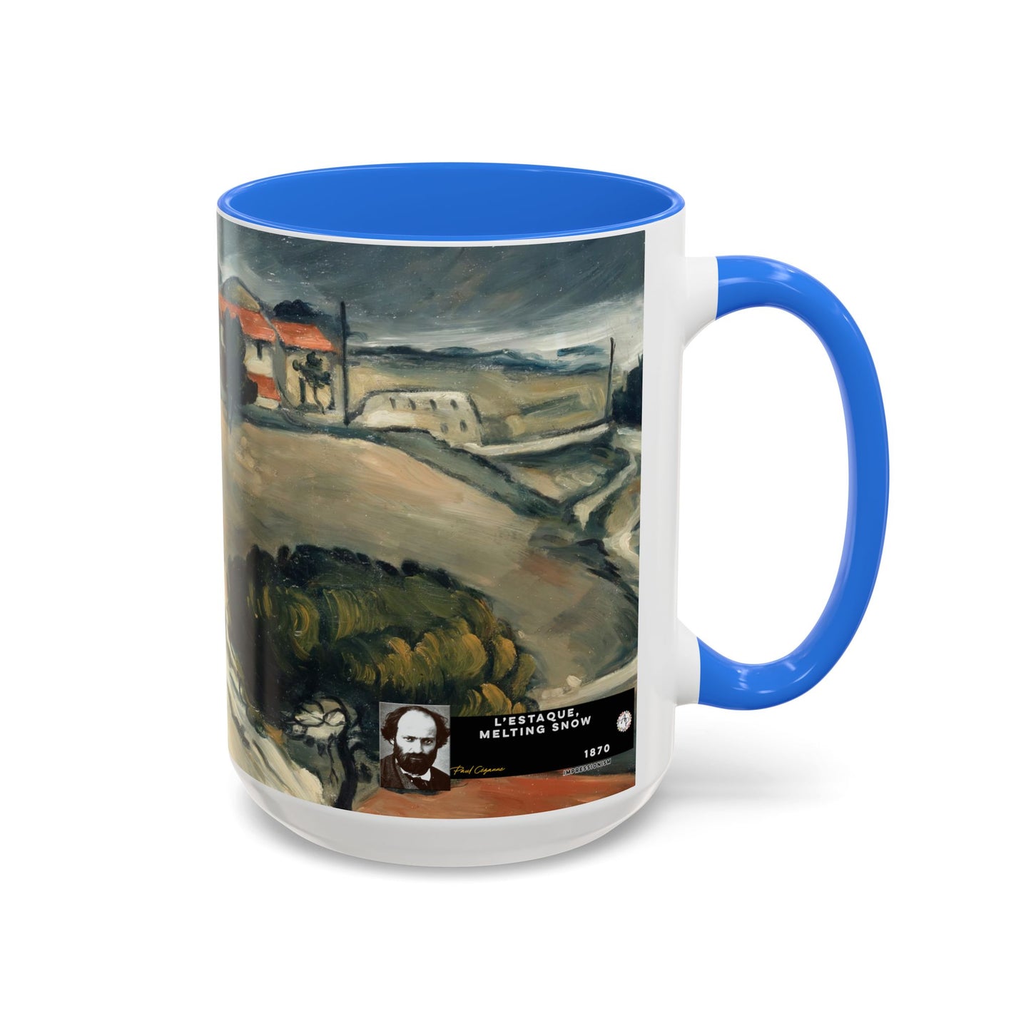 Cézanne, Paul - A Modern Olympia (1874) - Colorful Accent Mugs