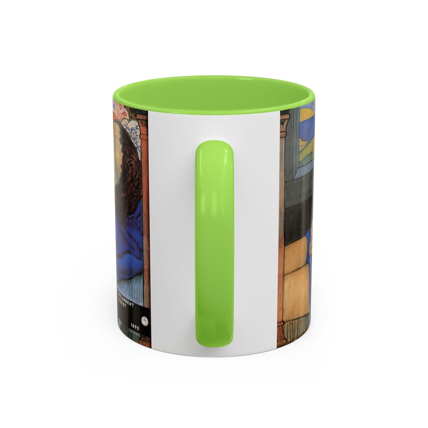 Filiger, Charles - The Recumbent Christ (1895) - Colorful Accent Mugs