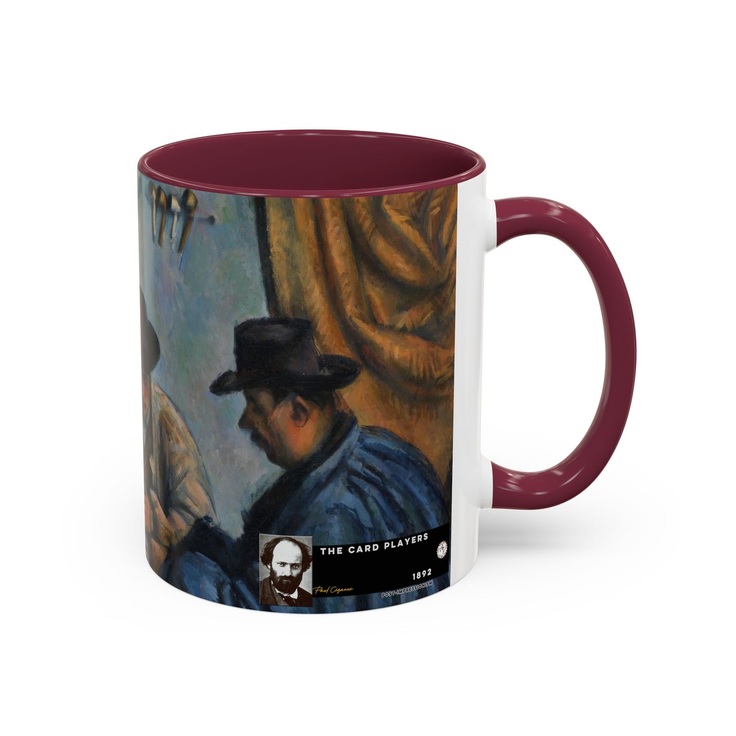 Cézanne, Paul - The Card Players (1892) - Colorful Accent Mugs