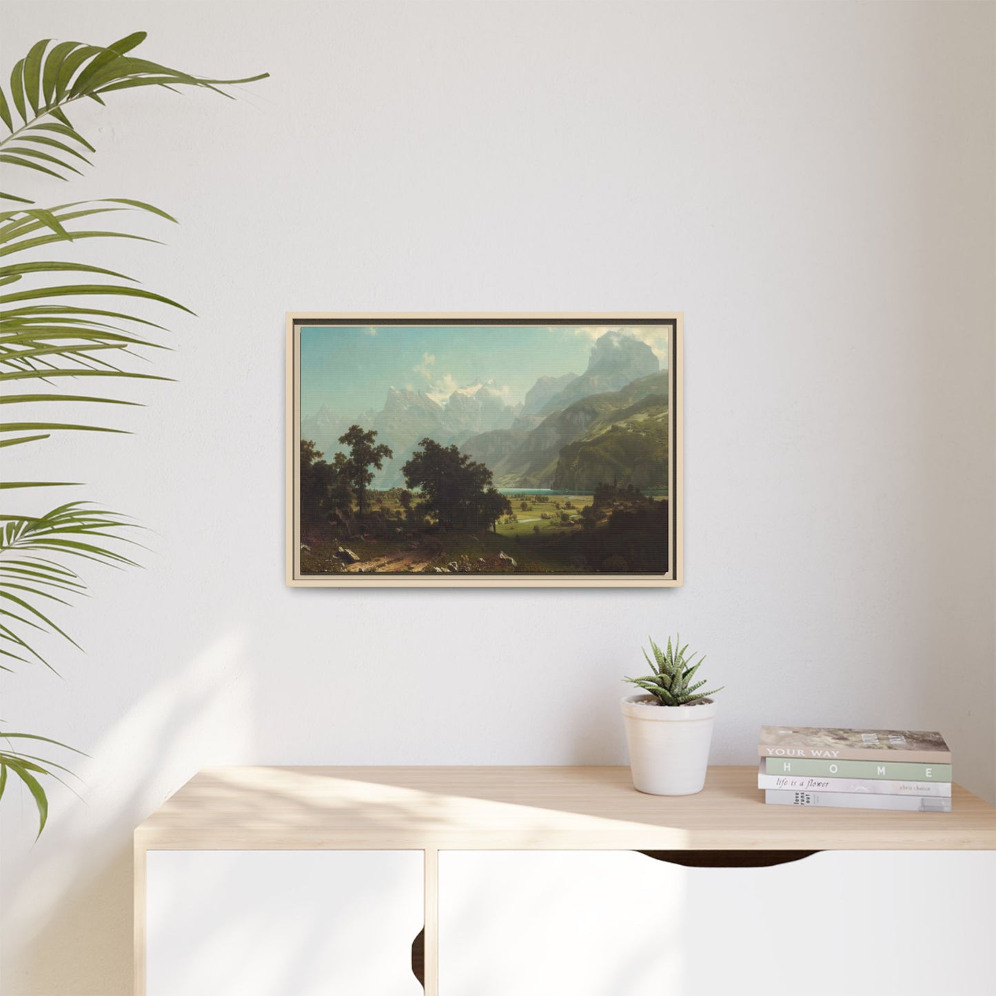 Bierstadt, Albert - Lake Lucerne (1858) - Matte Canvas, Framed