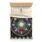 Mystic Jewel Mandala - Microfiber Duvet Cover