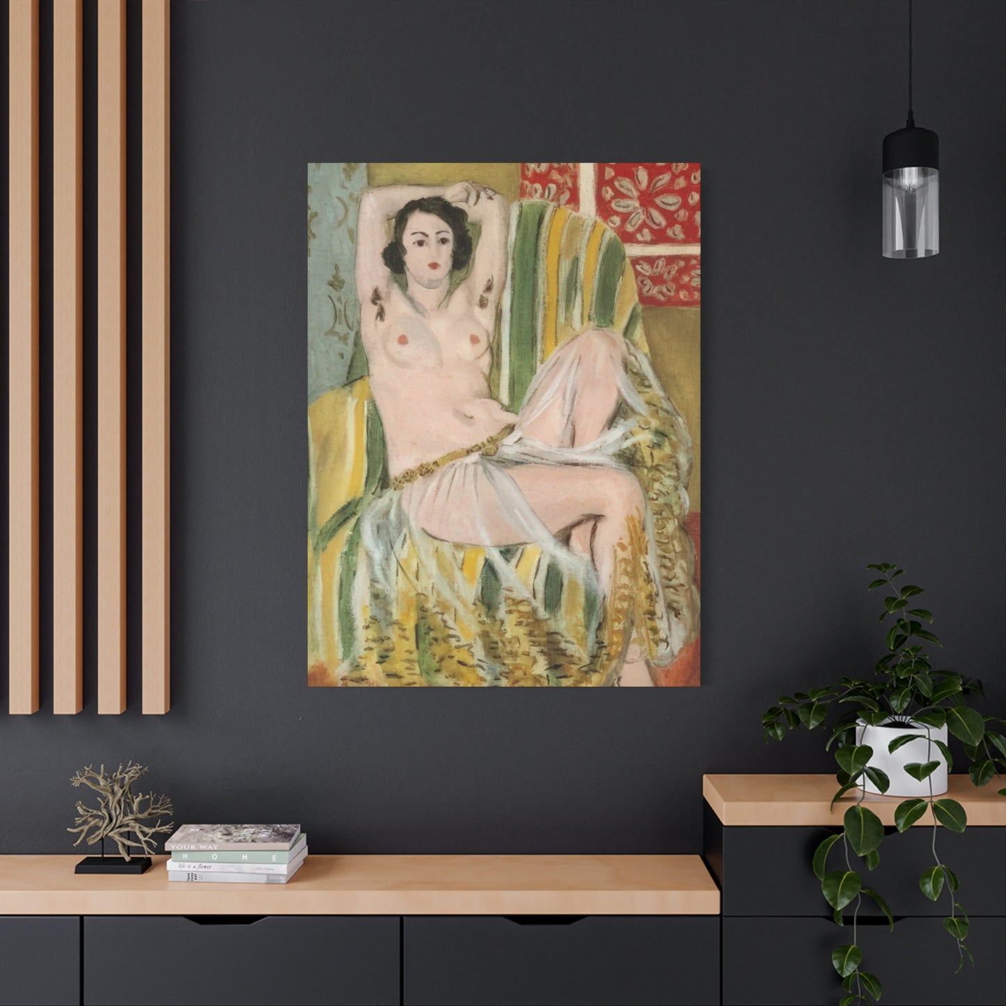 Matisse, Henri - Odalisque with Raised Arms (1923) - Canvas Block, unframed