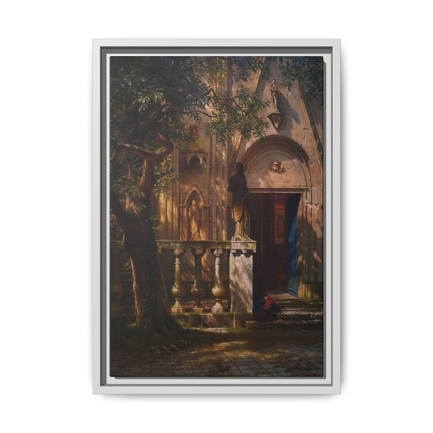 Bierstadt, Albert - Sunlight and Shadow  (1854) - Matte Canvas, Framed