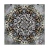 Memento Mori Mandala - Satin Poster