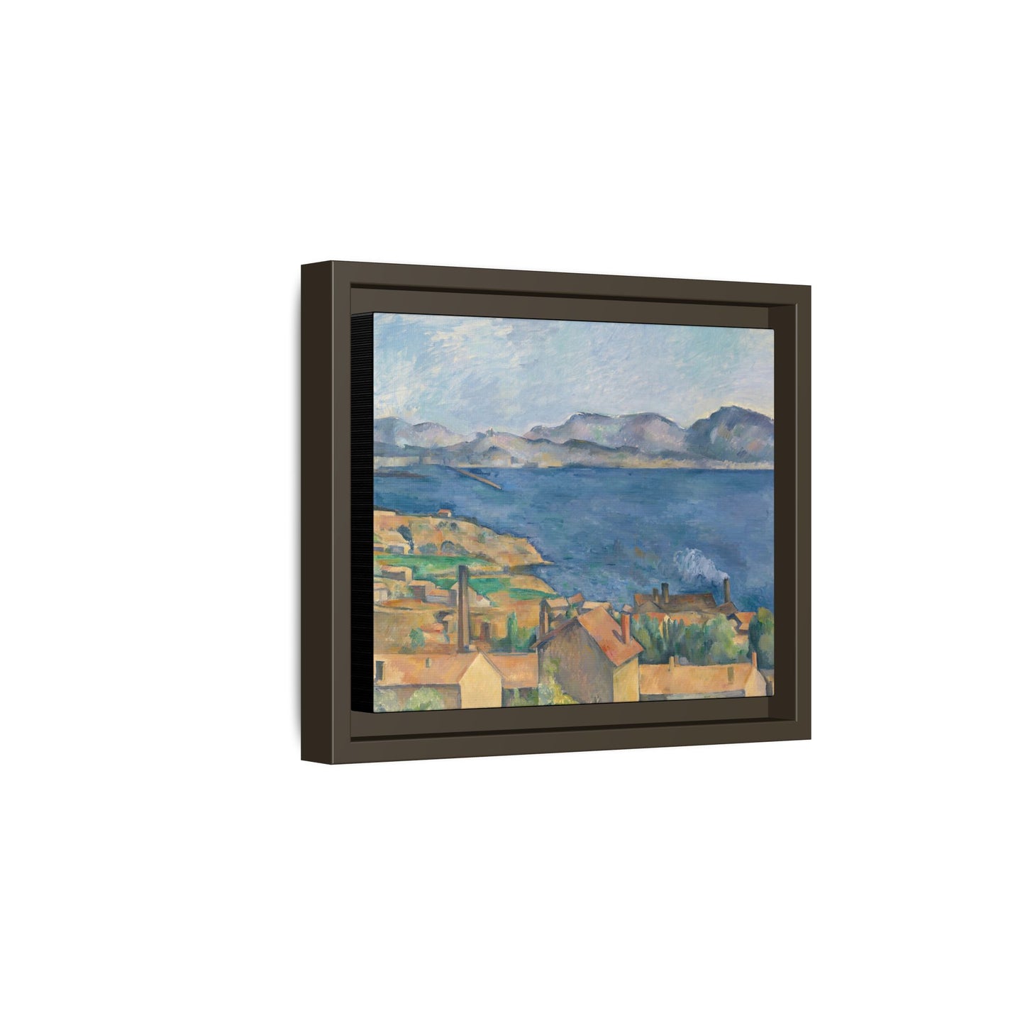 Cézanne, Paul - The Bay of Marseille, Seen from L'Estaque (1885) - Matte Canvas, Framed