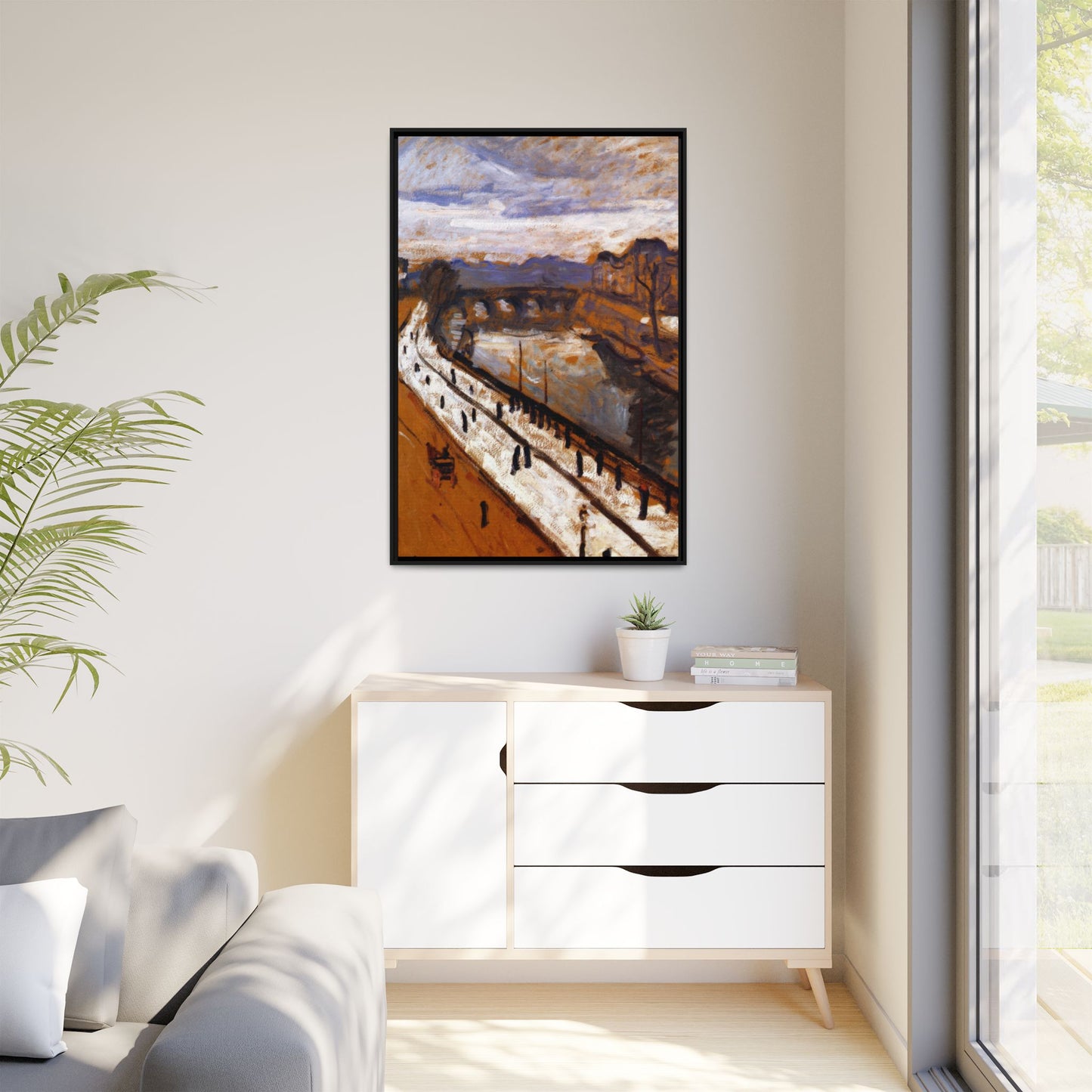 Marquet, Albert - Quai des Grands-Augustins (1905) - Matte Canvas, Framed