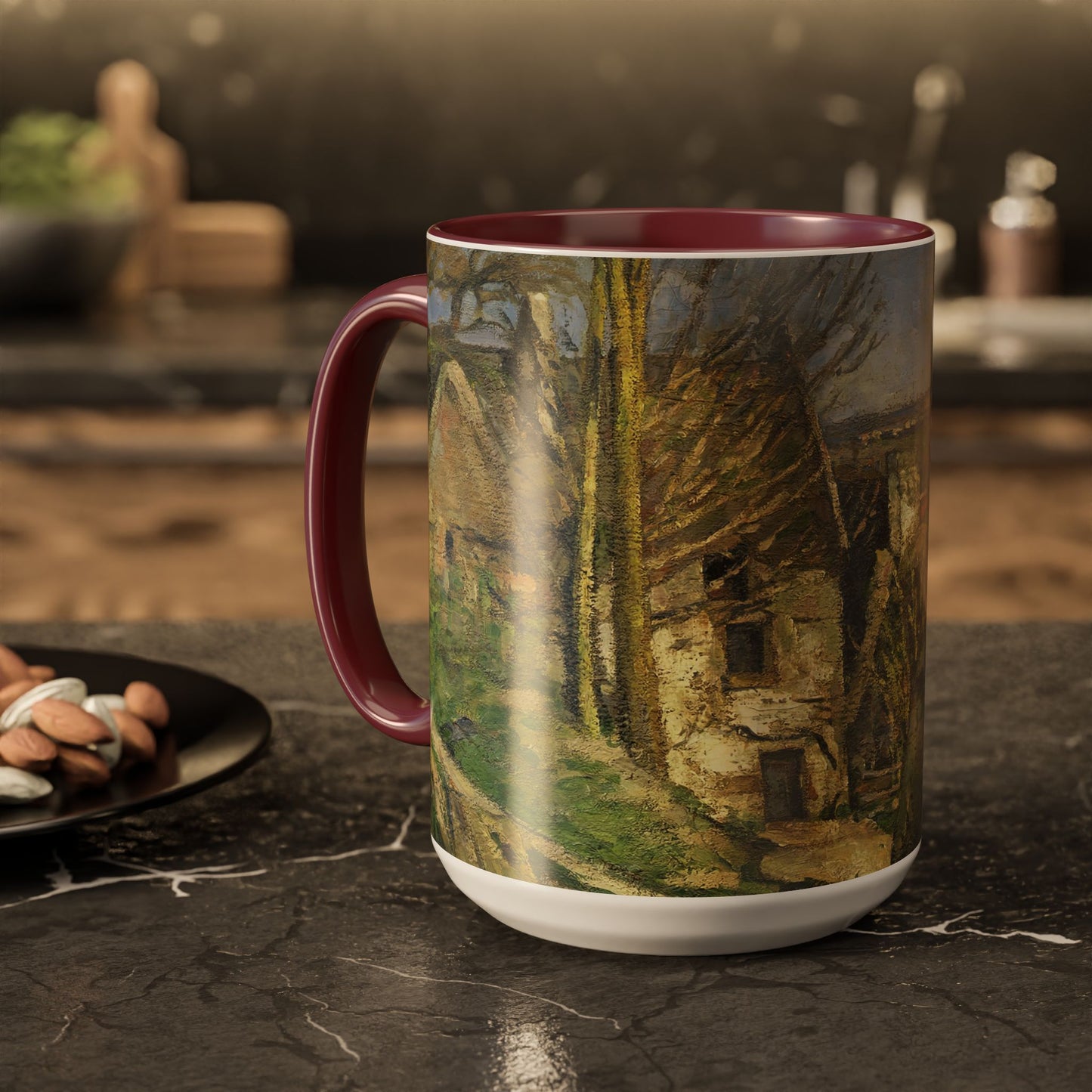 Cézanne, Paul - The House of the Hanged Man, Auvers-sur-Oise (1874) - Colorful Accent Mugs