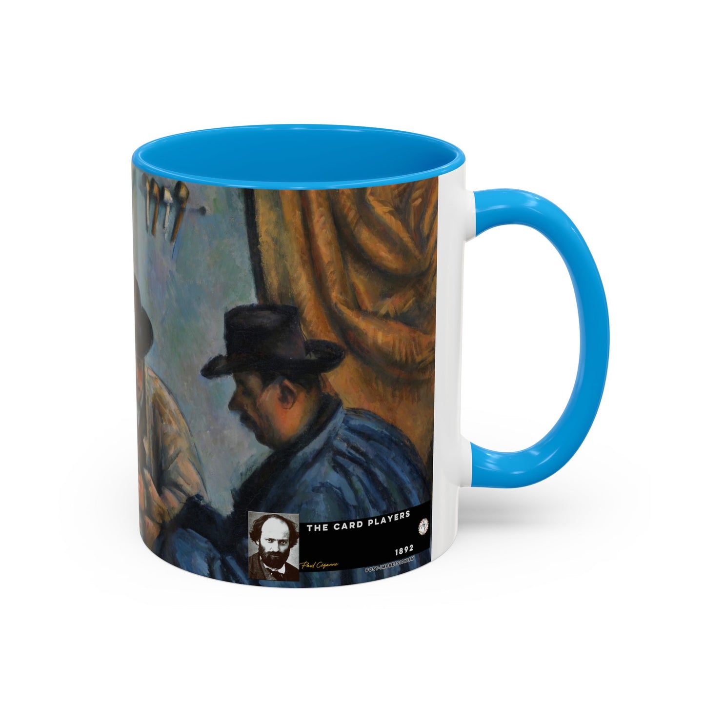 Cézanne, Paul - The Card Players (1892) - Colorful Accent Mugs