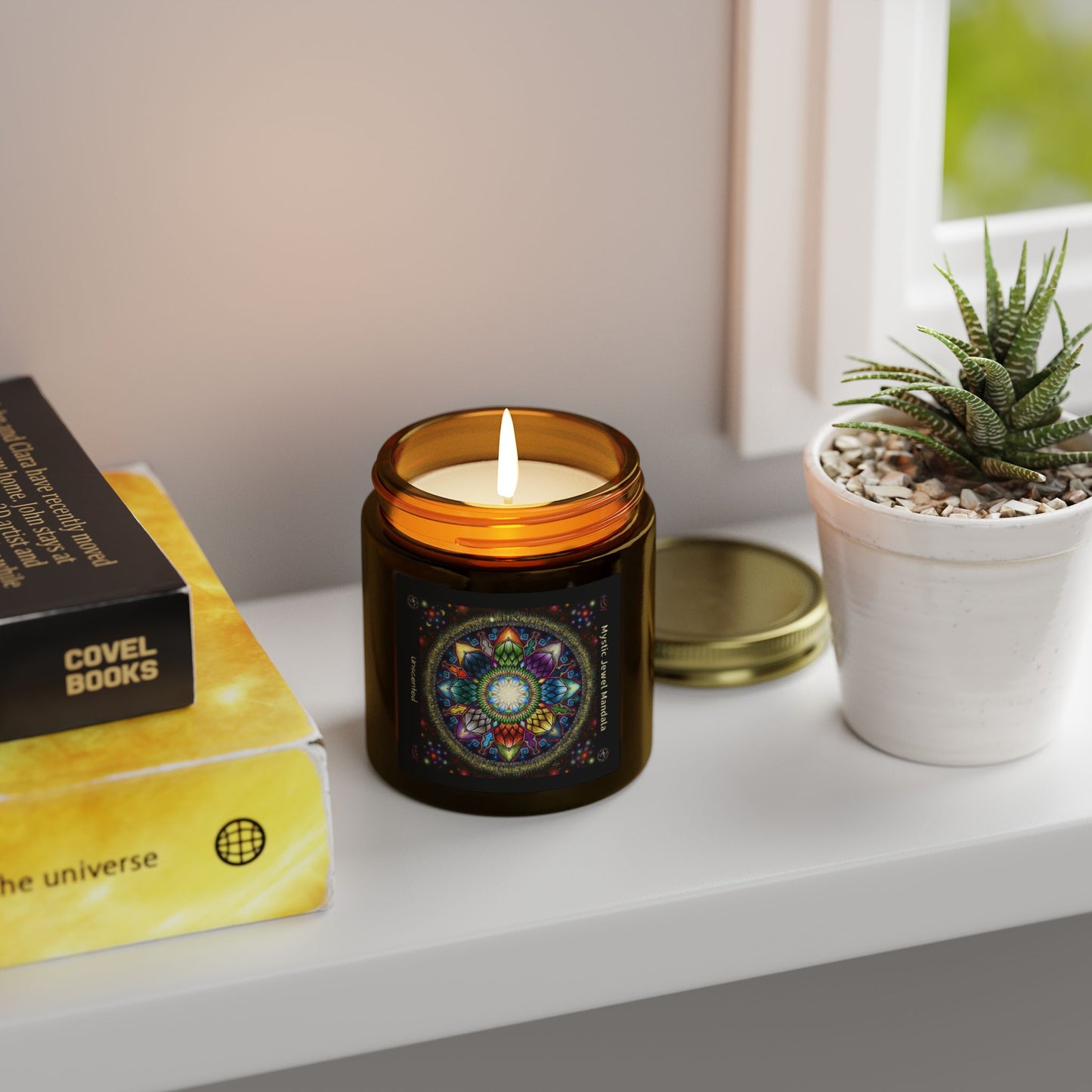 Mystic Jewel Mandala Scented Candle - Unscented (4oz, 9oz)