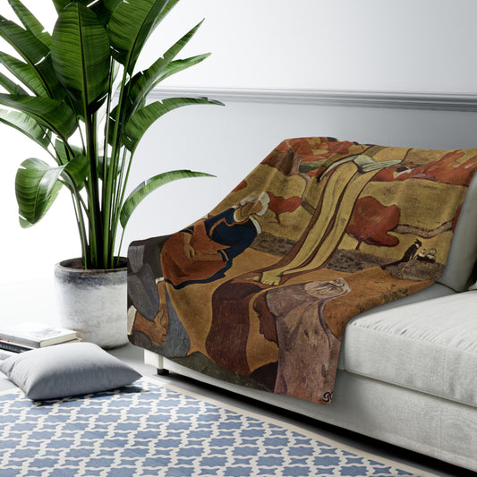 Gauguin, Paul - The Yellow Christ (1889) - Sherpa Fleece Blanket